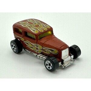 HOT WHEELS 2001‎ MIDNIGHT OTTO BROWN WITH FLAMES Maylasia Loose